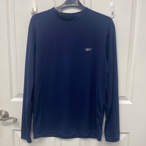 Reebok Navy Play Dry Longsleeve Shirt